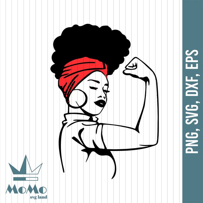 Download Afro woman svg, Rosie Riveter svg, African by CrownDesign on Zibbet in 2020 | Afro women, Afro ...