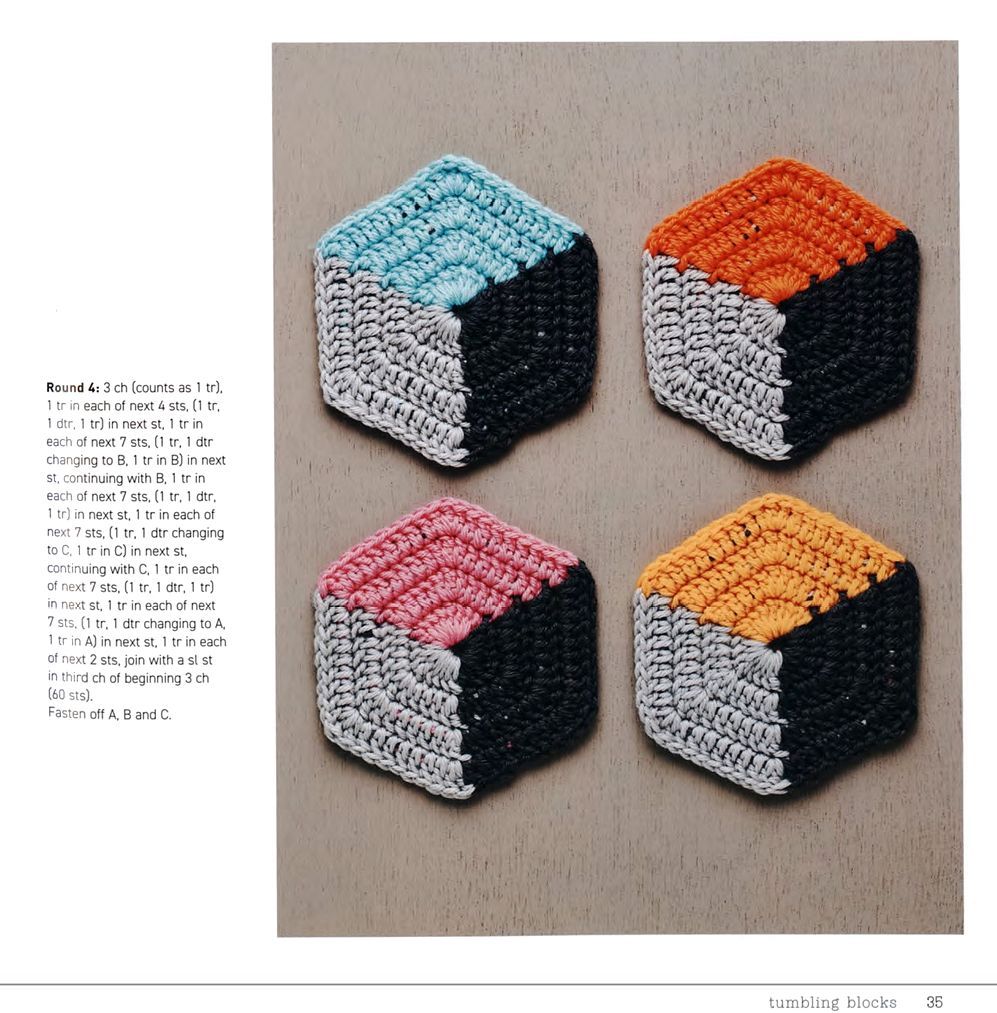 Block by Block Crochet. Обсуждение на LiveInternet - Российский Сервис Онлайн-Дневников Tumbling Blocks, Sts 1, Crochet Doilies