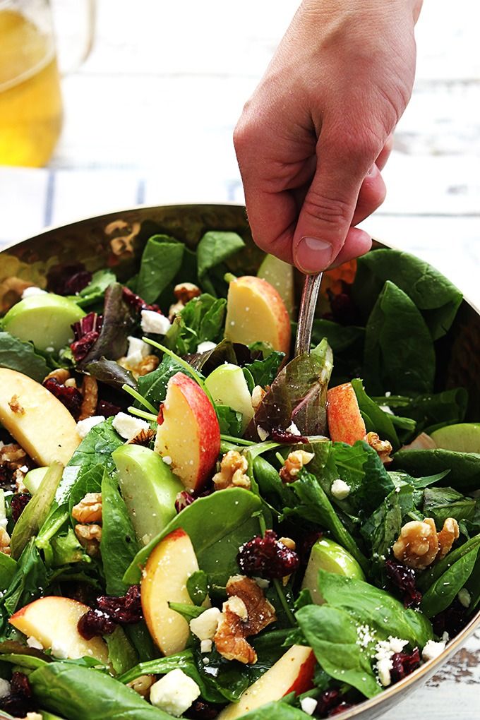 Apple cranberry walnut salad – Artofit