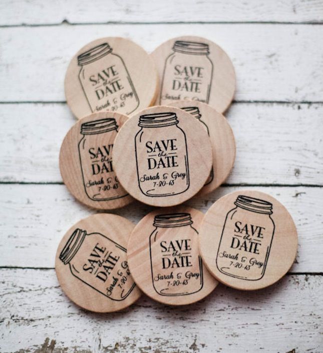 how charming are these handmade save the date magnets wedding