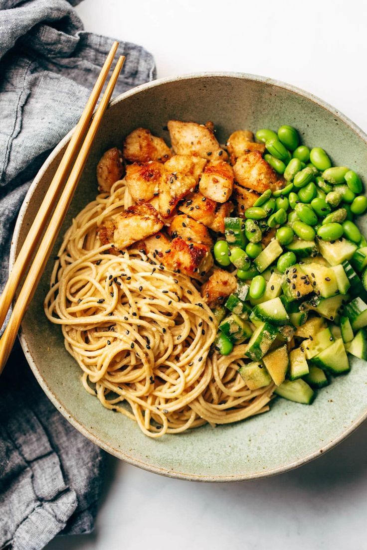 Sesame Noodle Bowls – Pinch of Yum