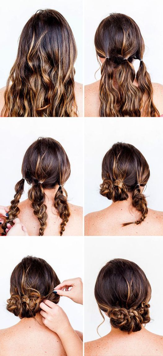 These 11 Easy & Quick Braids Will Save You SO MUCH TIME! There are half up styles, pony tails, and more! Easy Summer Hairstyles, Trendy Hairstyles, Simple Hairdos, Hairstyles 2016, Asian Hairstyles, Date Night Hairstyles, Easy Elegant Hairstyles, Easy Wedding Hairstyles, Prom Hairstyles Updos