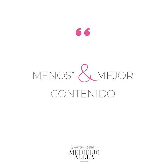 No me malinterpretes. No estoy diciendo que ya puedes publicar una vez a la semana y ya está! Lo que digo es que publicar por publicar con posts del tipo: hola buenos días a por el martes! o decir hoy solo paso por aqui para desearte un feliz finde.... ya no cuelan. Si no tienes un contenido de valor mejor no publiques ese día y reserva tu tiempo y esfuerzo para crear al día siguiente un contenido pensando de verdad en lo que necesita tu comunidad de ti. Un contenido "ligerito" de vez en cuando Decir No, Instagram, Movie Posters, Socialism, Truths, Tuesday, Community, Bom Dia, Social Networks