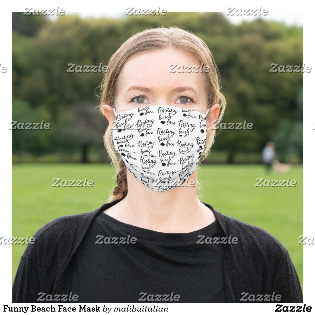 Funny Beach Face Mask Zazzle Com Face Mask Face Mask Funny Beach Face Mask Zazzle Com Face Mask Face Mask