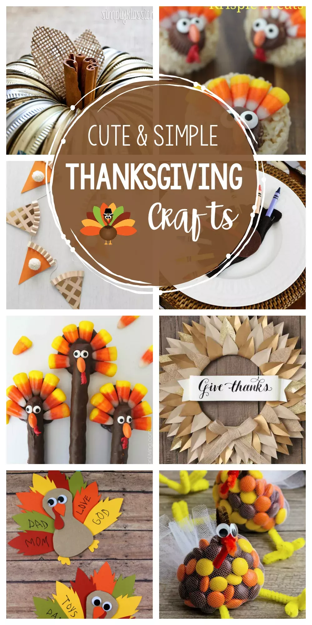 20+ Cute and Simple Thanksgiving Crafts to Try this Year! Need something fun to do while the turkey cooks? These fun Thanksgiving Craft Ideas are great for kids and adults alike. #Thanksgiving #thanksgivingcrafts #craftideas Thanksgiving Crafts To Make, Fun Crafts To Do, Easy Fall Crafts, Fall Thanksgiving Decor, Thanksgiving Traditions, Holiday Crafts, Crafts For Kids, Simple Crafts, Diy Fall