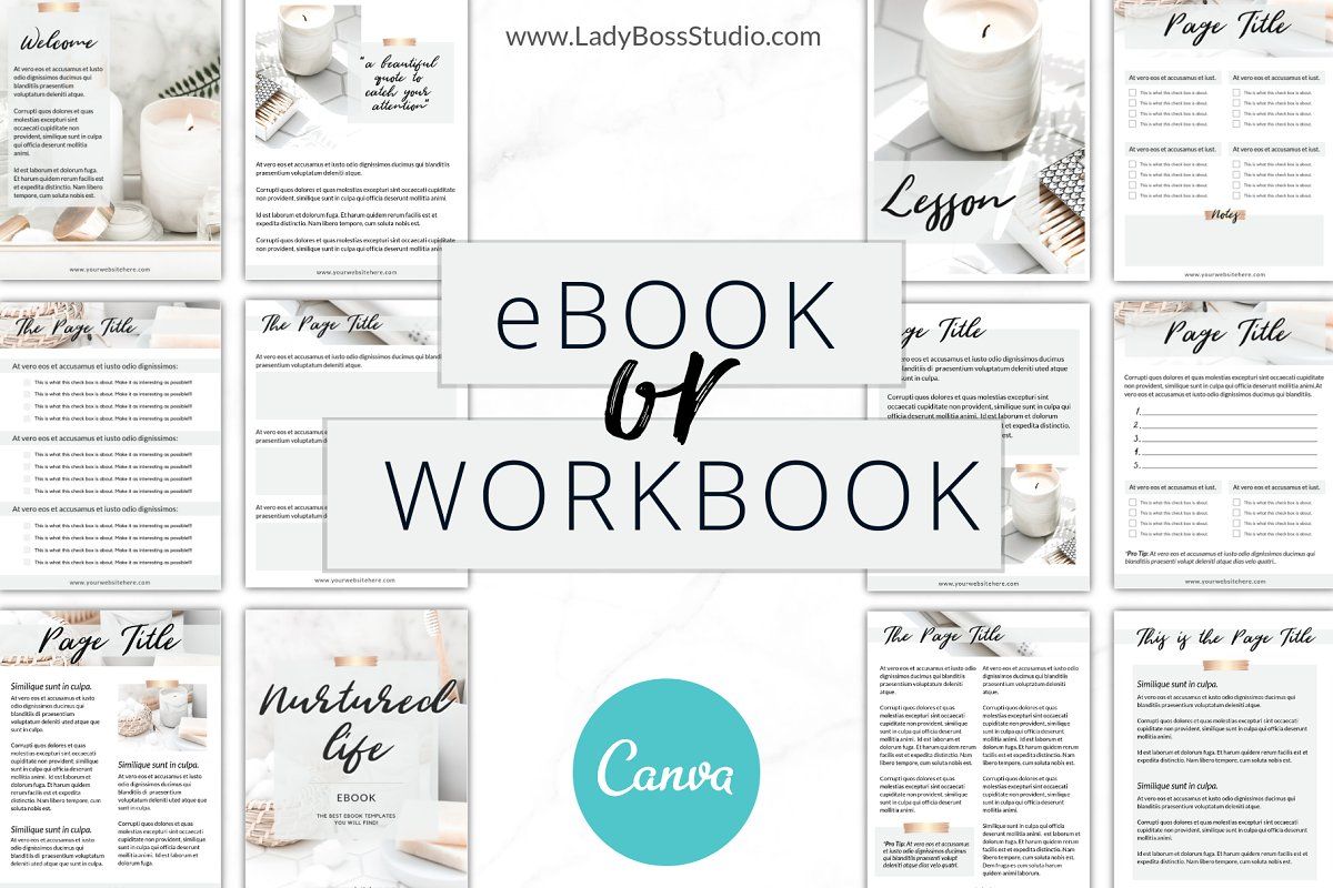 Ebook Template | Canva Templates | Workbook template, Ebook template