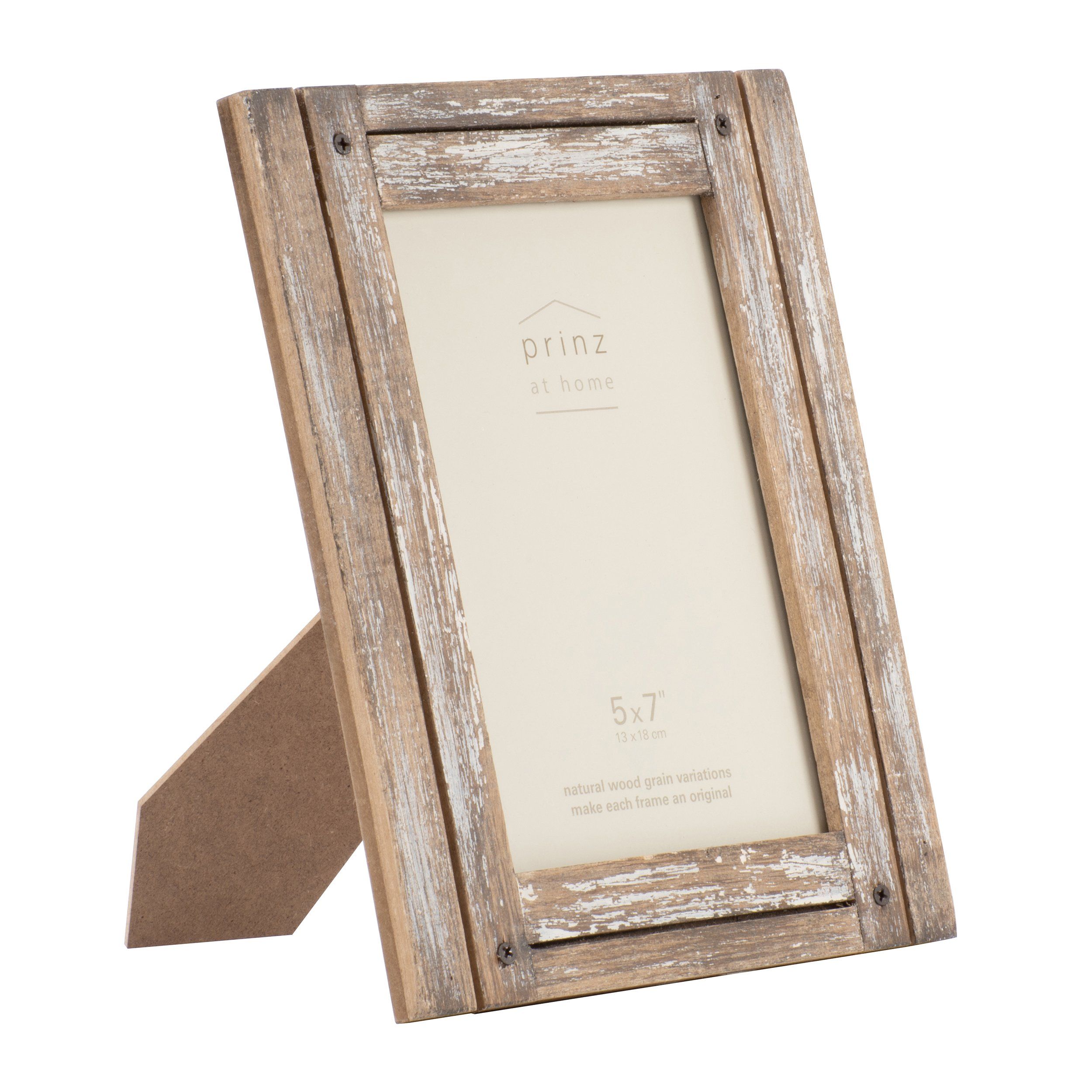 Homestead 5-inch x 7-inch Distressed Wood Picture Frame, Natural