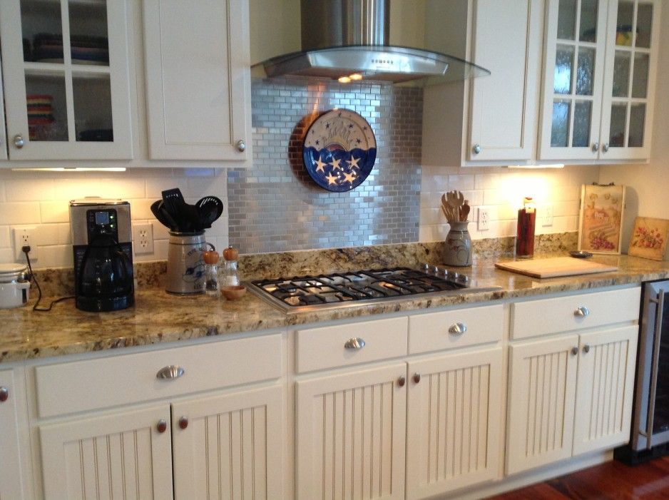 Awesome Range Backsplash Ideas Part - 7: Agreeable-silver-subway-tile-kitchen-backsplash-ideas-stainless-