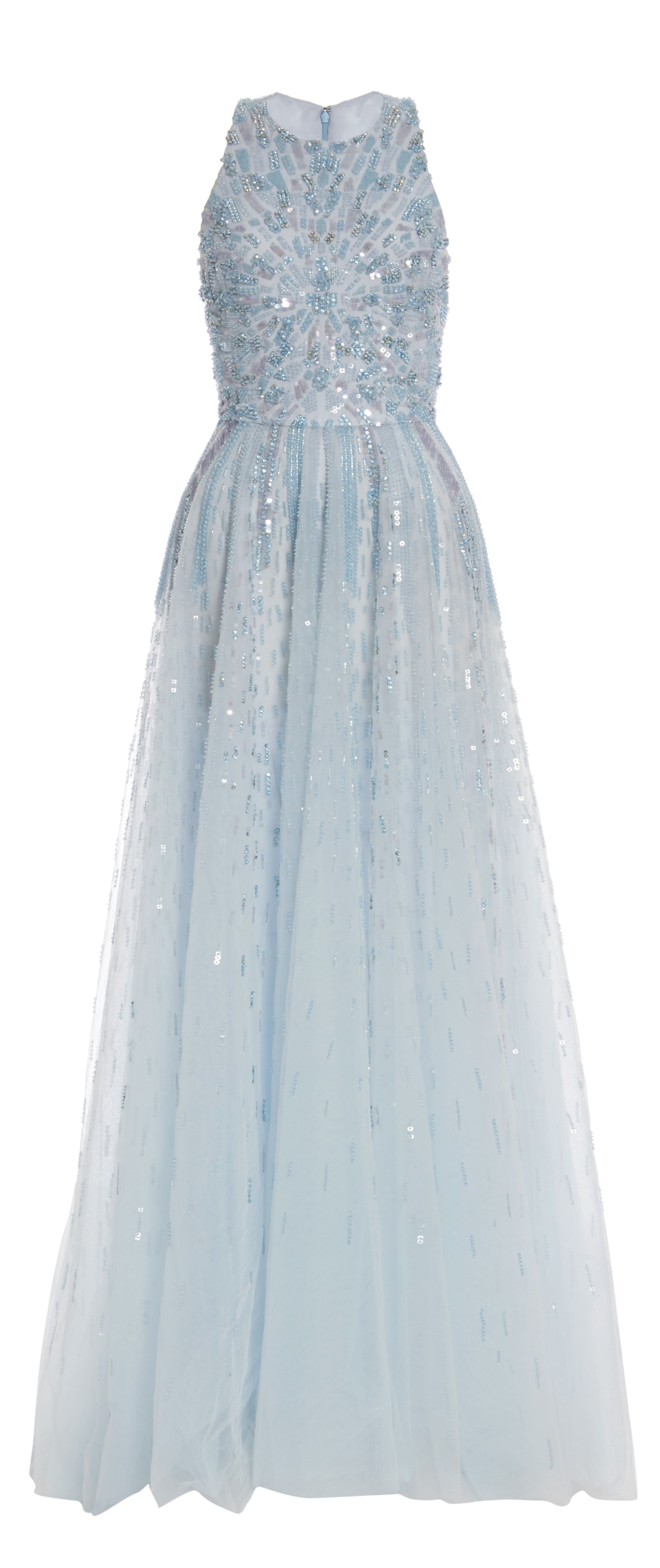 monique lhuillier blue gown