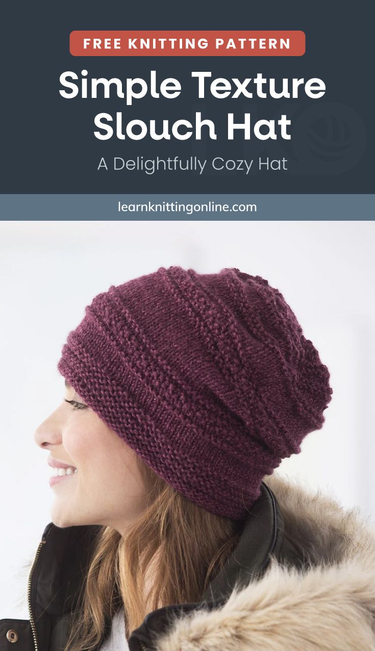 Slouchy Hat Knitting Pattern [FREE Knitting Pattern]