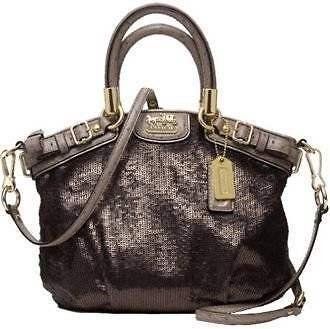Pin By Marie Kringle On Mine Please Pinterest Handbags Satchel Coach Rare Limited Edition Bronze Sequin Ostrich Embossed Leather Mini Sophia Satchel Convertible Handbag