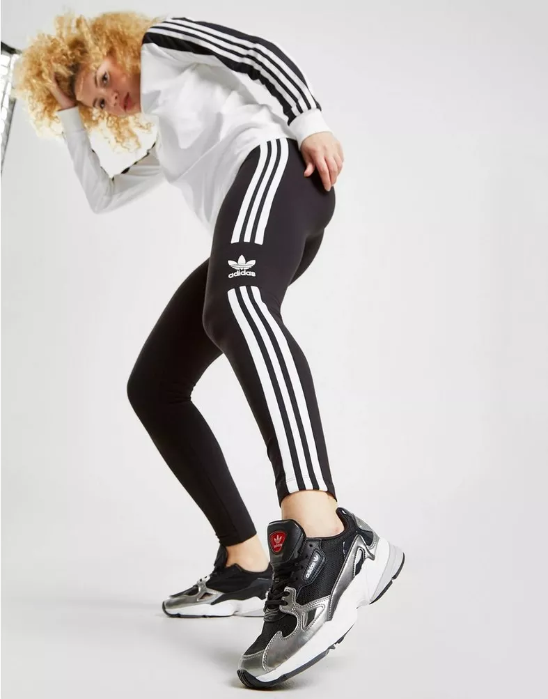 adidas 3 stripe trefoil leggings