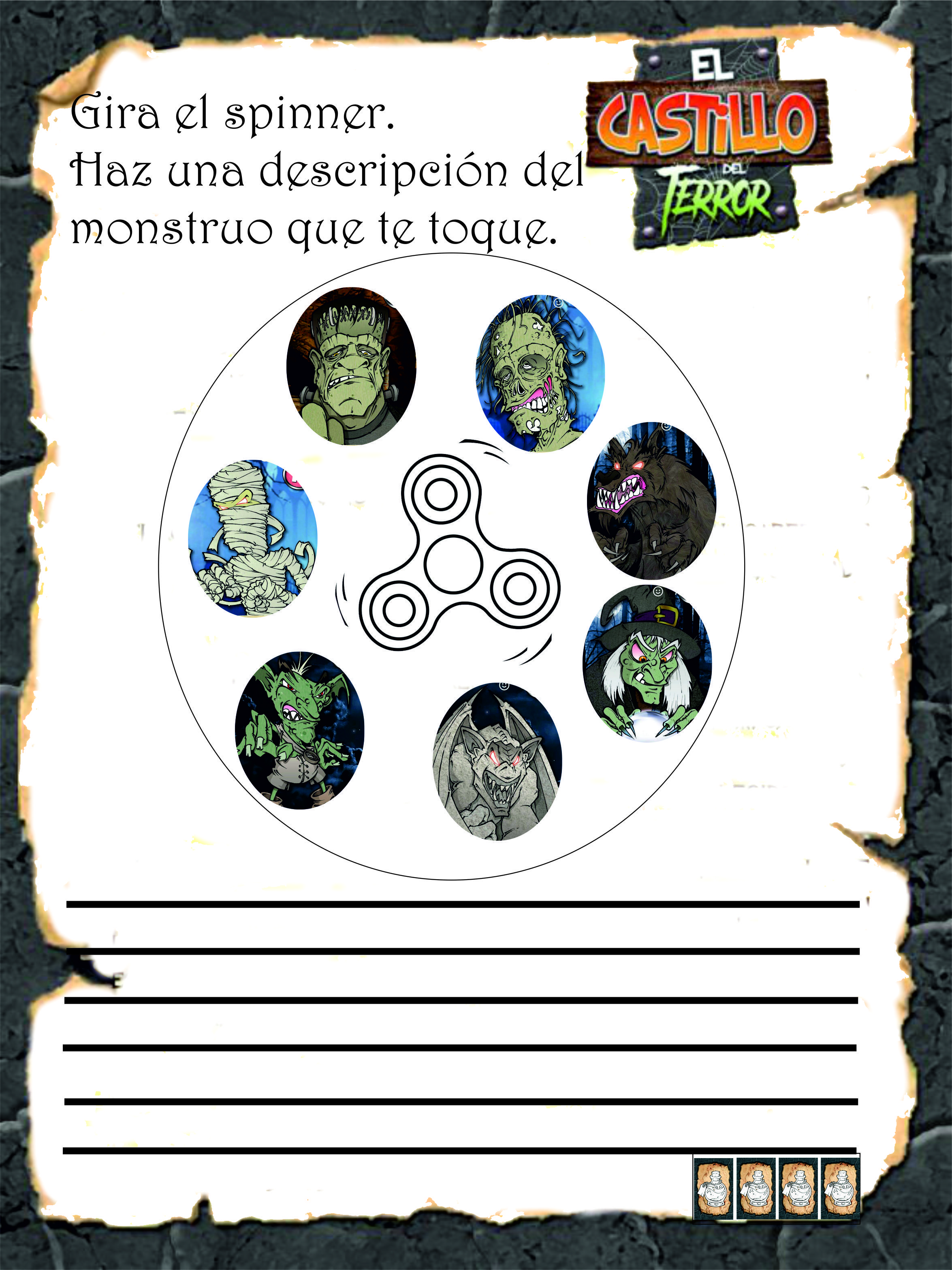 Juego De Mesa Para El Aula Cuadernillo Actividades El Castillo Del Terror Actividades Competencias Y Habilidades Juegos