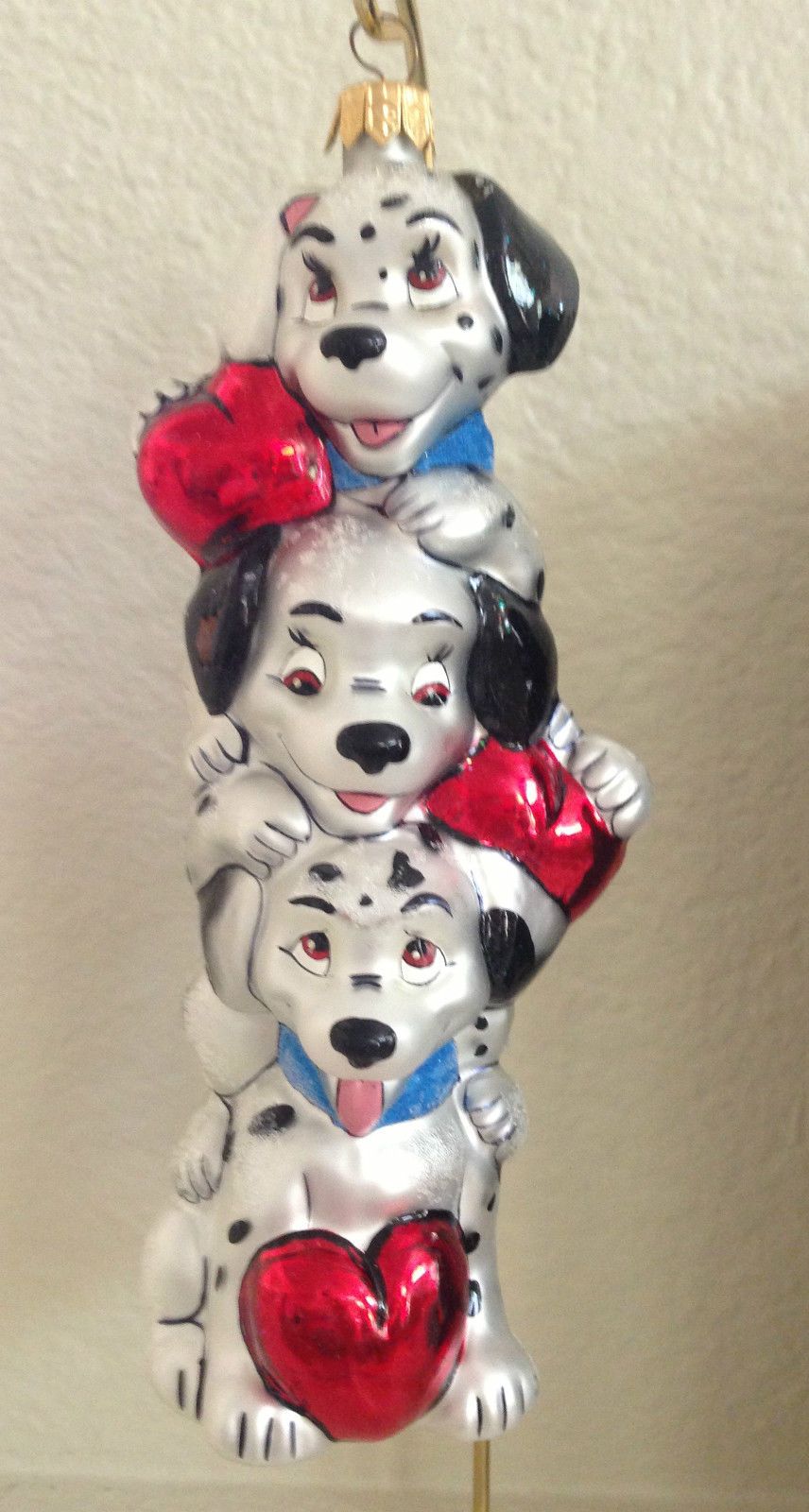 Limited Edition 101 Dalmatian Glass Ornament Walt Disney