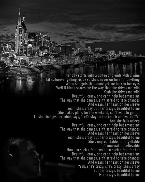 Beautiful Crazy Luke Combs Inspired Lyric Art Print Song Etsy In 2021 luke-combs-crazy-beautiful-lyrics-maqbbs