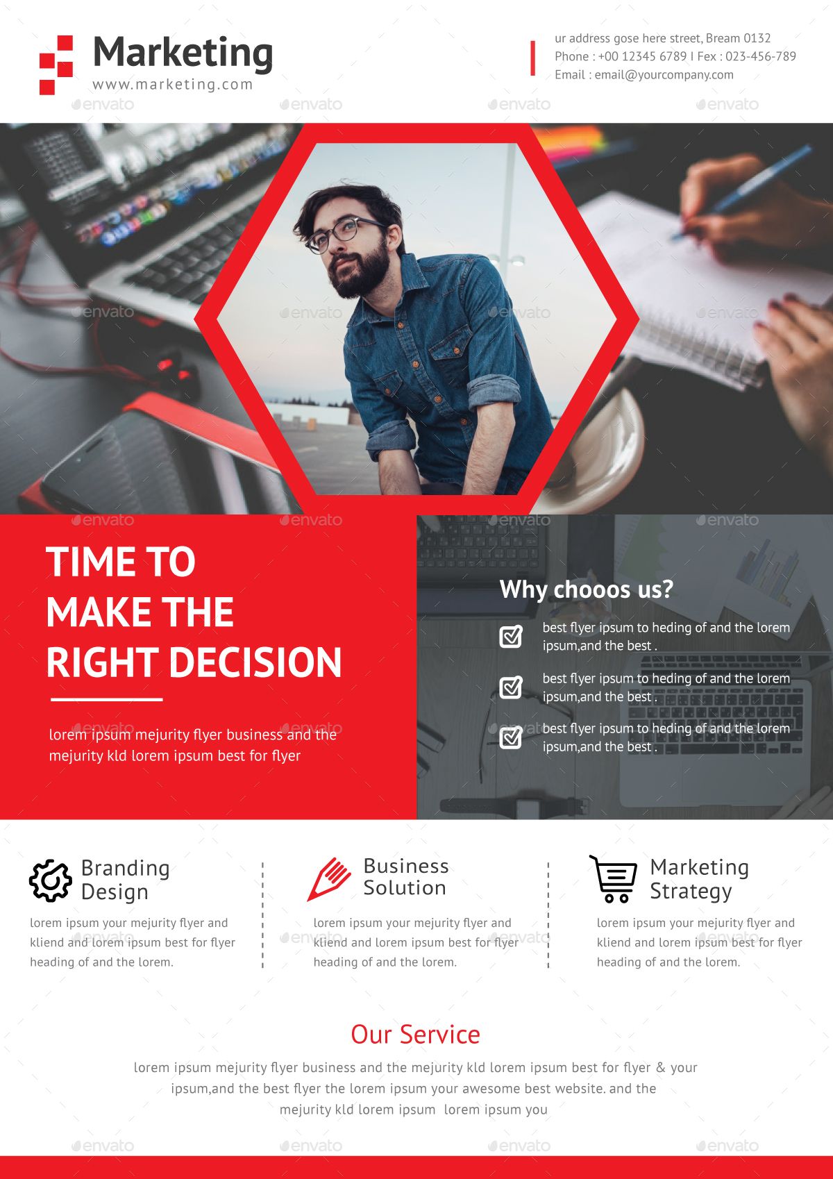 business flyer ad template very powerful professional corporate