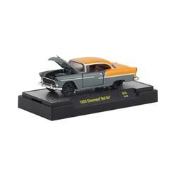 M2 Machines 32500-R55-24 Chevrolet Bel Air grau/gelb Maßstab 1:64