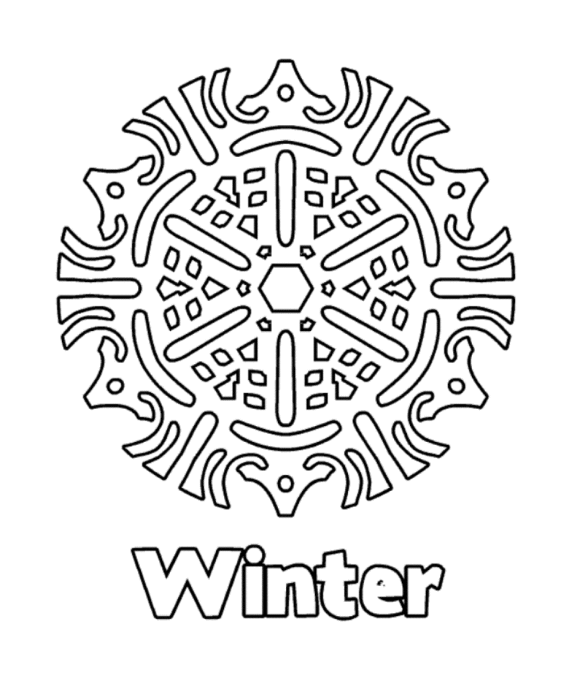 Winter Theme Coloring Pages | Kids Coloring Pages Winter Snowflake ... Winter Theme Coloring Pages | Kids Coloring Pages Winter Snowflake ...