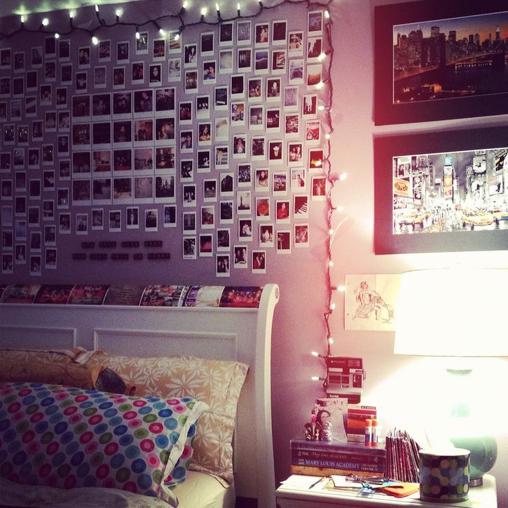 bedroom wall art inspiration polaroids and string lights bedroom wall art inspiration polaroids and string lights