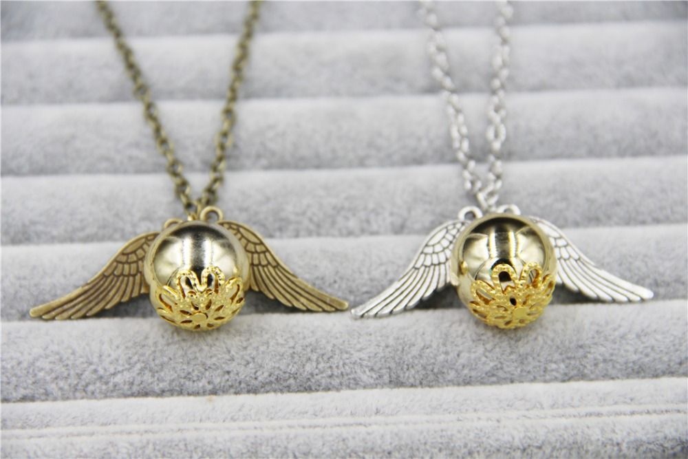 Harry Potter Lesezeichen Golden Snitch Ball Silber Angel Wings Geschenk