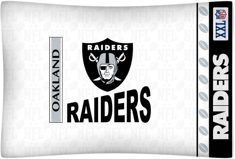 Download Free Oakland Raiders Nfl Standard Logo Pillowcase Sportscoverage Oaklandraiders Oakland Raiders Oakland Raiders T Shirts Oakland Raiders Logo PSD Mockup Template