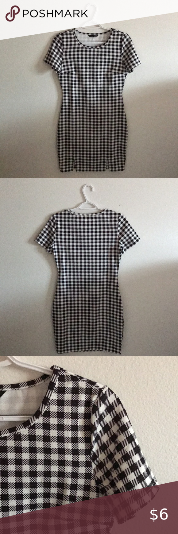 Black and White Gingham Print Mini Dress Striped Dress Summer, Red Mini Dress, Cutout Dress, Printed Mini Dress, Tan T Shirt, Burberry Print, Corduroy Overall Dress, Stripped Dress, Ruched Bodycon Dress