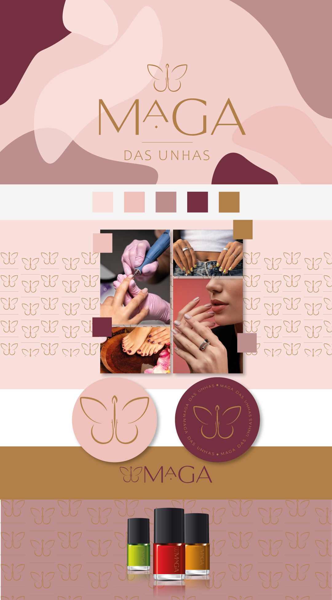 An Advertisement For A Nail Salon With Different Colors an-advertisement-for-a-nail-salon-with-different-colors