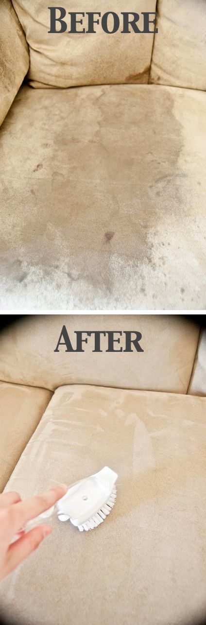 25 Of The Most Por Cleaning Tricks On Pinterest The One Ing You Need To Creat A Microfiber Couch Cleaner Is Rubbing Alcohol Sofa