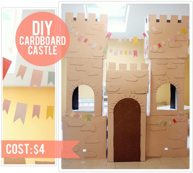 castle made from cardboard boxes | Cardboard castle, Diy cardboard, Diy