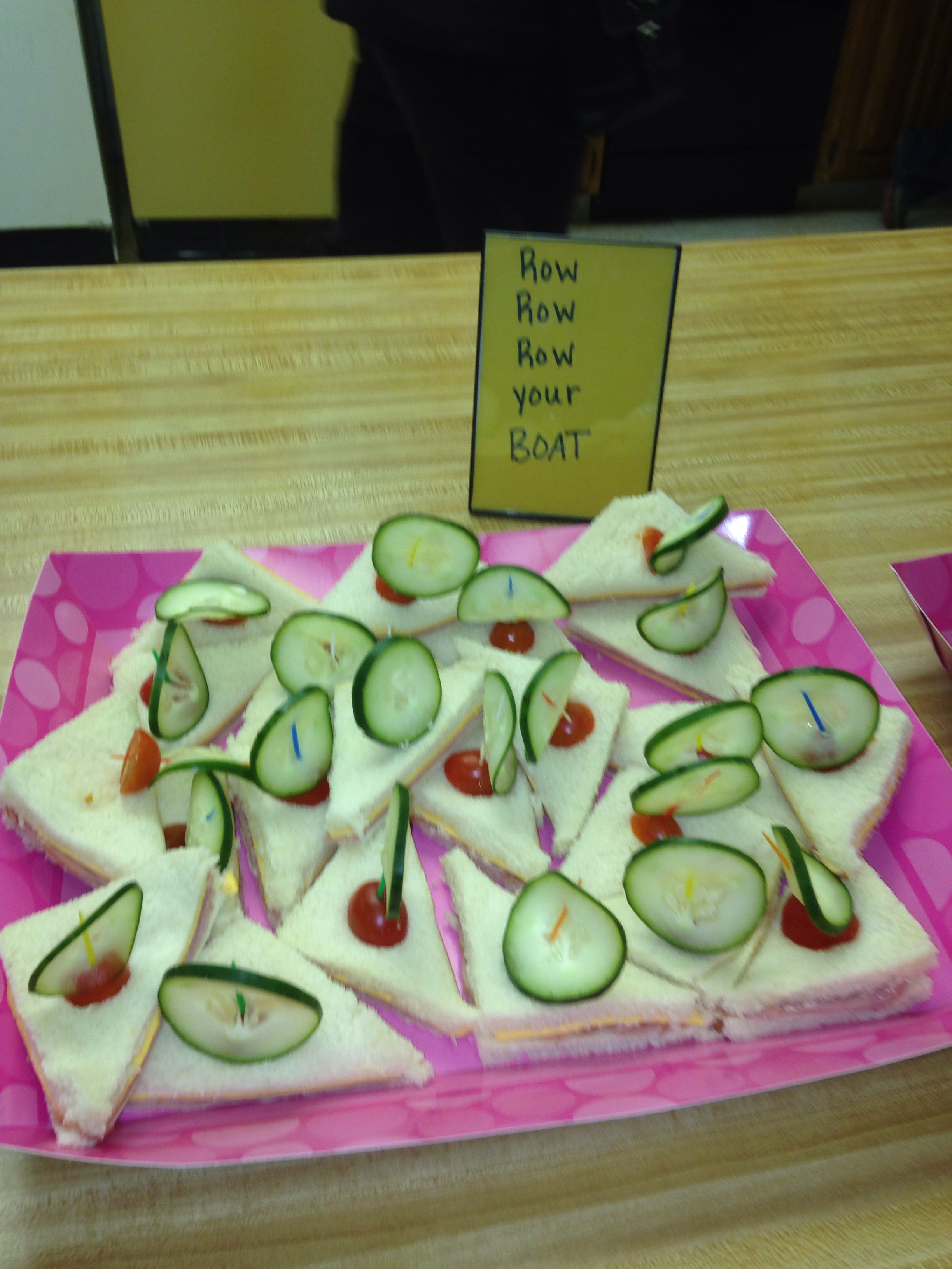 Sailboat Sandwiches Row Your Boat Nursery Rhyme