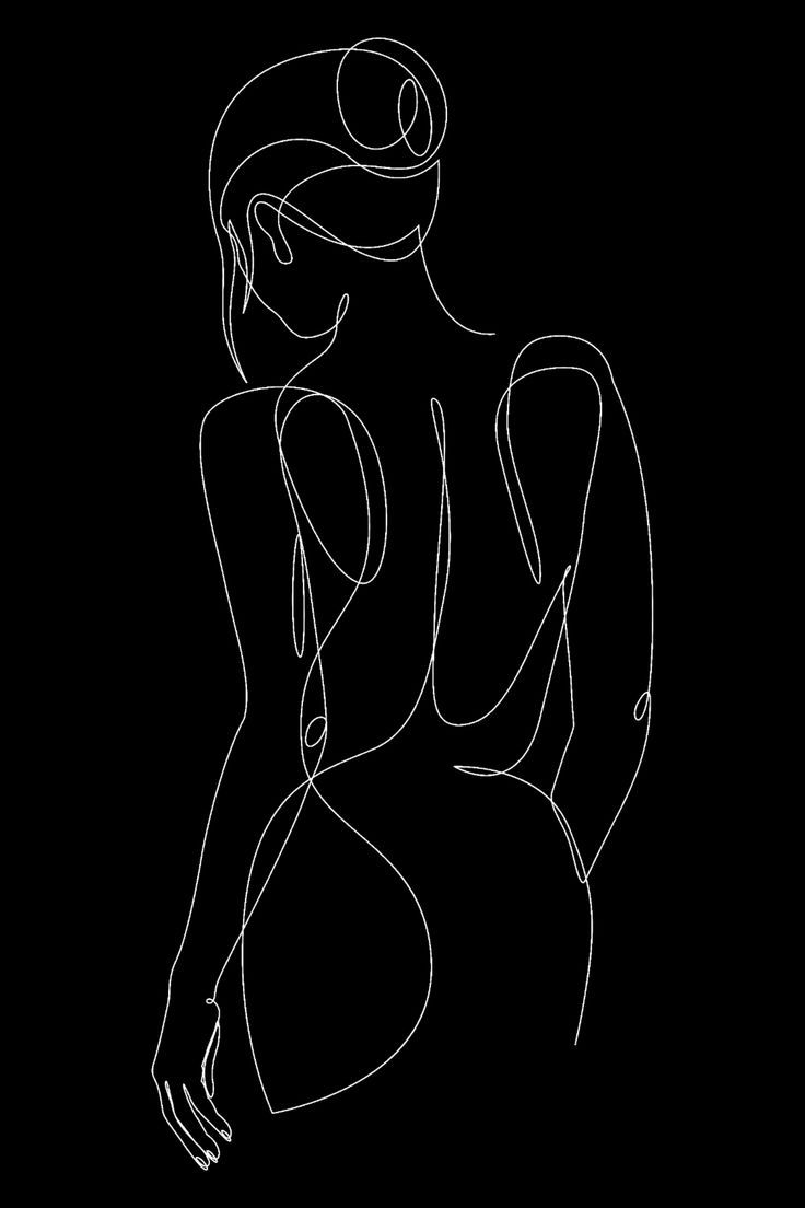 Body Outline, Outline Art, Outline Drawings, Line Art Drawings, Black And White Art Drawing, Black And White Abstract, Black And White Aesthetic, Black Art, Female Body Art