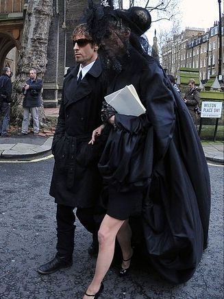 Daphne Guinness At Alexander McQueen's Funeral. References - 327x436 - jpeg Lady Gaga Funeral