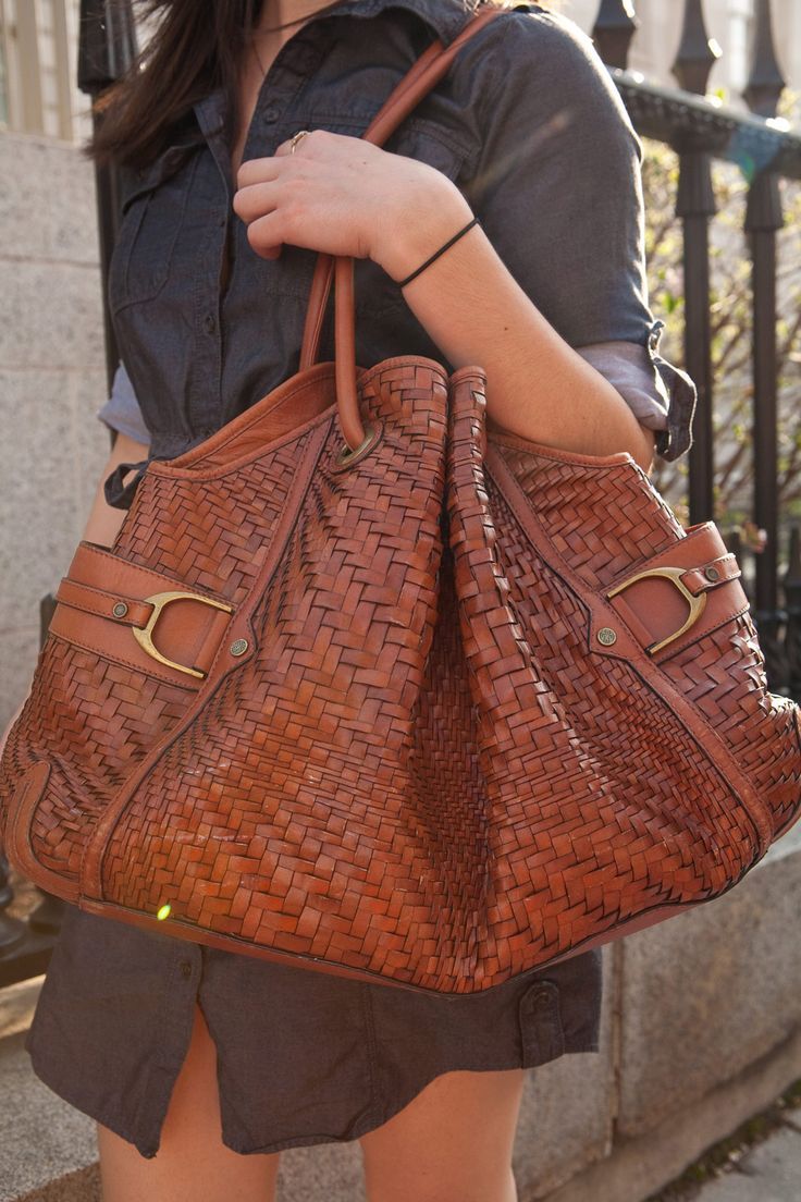 Michael Kors Bags Wallets Much Dis Count Here Only 149 00 Usd Cole Haan Woven Leather Denney Bag Love This