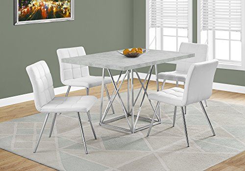 Monarch I 1043 Dining Table36"x 48"grey Cementchrome Mhttps Gorgeous 36 Dining Room Table Decorating Design Monarch I 1043 Dining Table36"x 48"grey Cementchrome Mhttps Captivating 36 Dining Room Table Decorating Inspiration