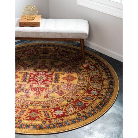 Unique Loom Nh Sahand Rug Beige Area Rugs Round Unique Loom Nh Sahand Rug Beige, Round Southwestern Area Rugs