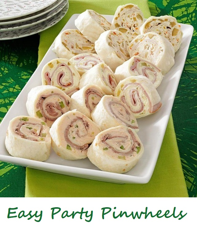 EASY PARTY PINWHEELS RECIPE - Delicious Food Recipes #HealthyFood #