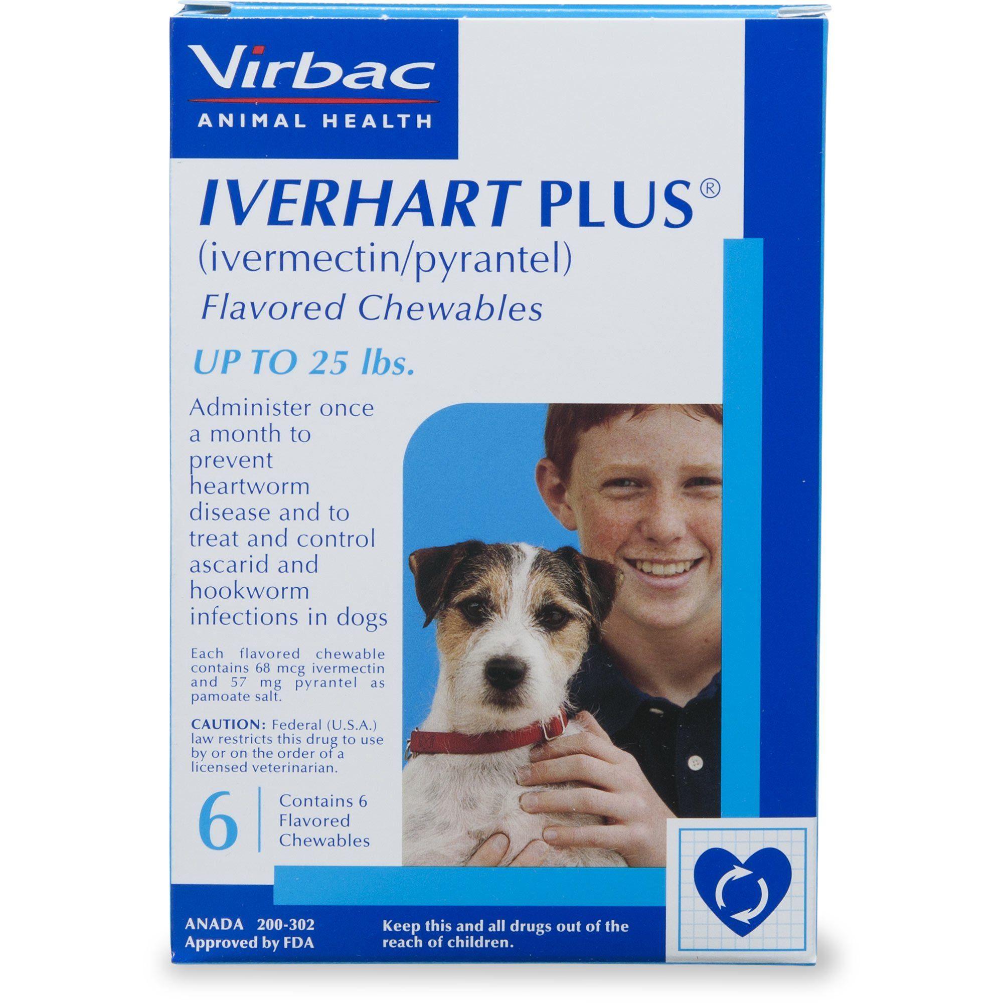 Iverhart plus chewable tablets for dogs 1 to 25 lbs 6
