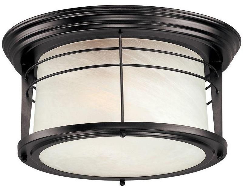 Westinghouse 6674648 Exterior Flush Ceiling Light Fixture Bronze Glass 2 Porch Fixtures Outdoor Mounts Mount Lights Flush Mount Ceiling Lights, Exterior Flush Mount Ceiling Light Fixtures