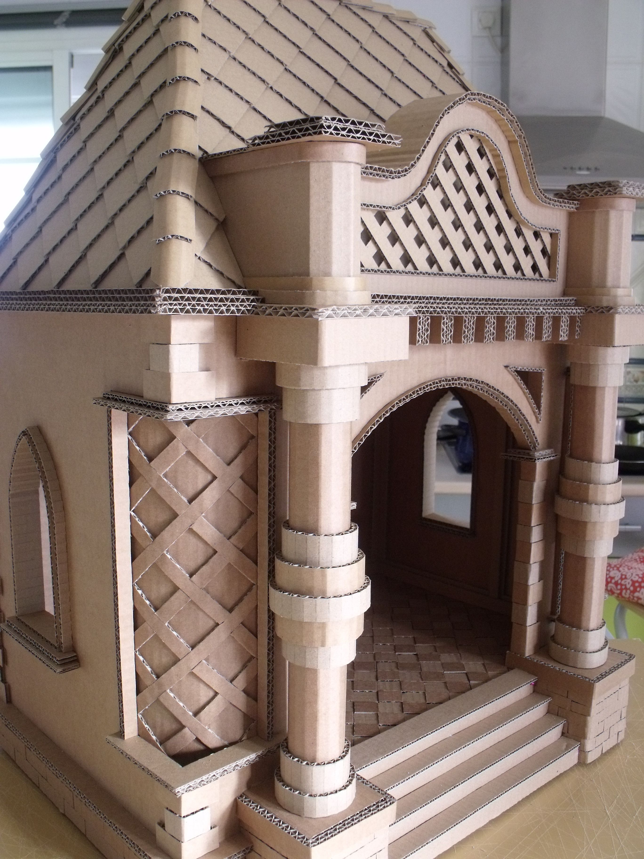 Dollhouse Or Cathouse Or Doghouse Recyclart Dog Houses Cardboard dollhouse-or-cathouse-or-doghouse-recyclart-dog-houses-cardboard