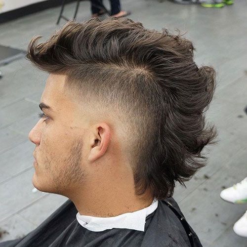 Thick Haircuts - Faux Hawk Fade - Best Hairstyles For Men: Cool Men's Haircuts For Thick Hair #menshairstyles #menshair #menshaircuts #menshaircutideas #menshairstyletrends #mensfashion #mensstyle #fade #undercut Dreadlock Hairstyles For Men, Mens Hairstyles Medium, Mens Haircuts Fade, Cool Haircuts, Hairstyles Haircuts, Mowhawk Hairstyles, Black Hairstyles, Straight Hairstyles, Thick Hair Cuts