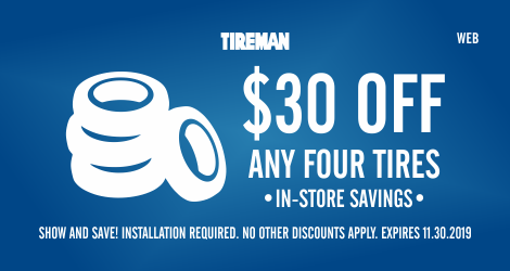 Tire Specials at Tireman | Discount Tires Near Me | Discount tires