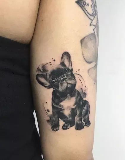 Tattoo artist Samurai Standoff  iNKPPL  Bulldog tattoo French bulldog  tattoo Dog tattoos