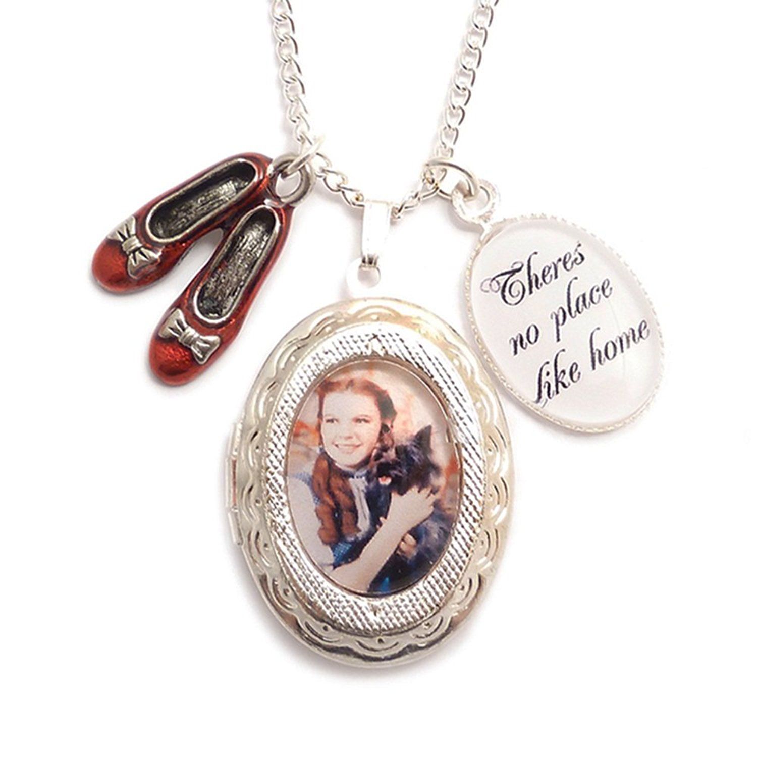Wizard of Oz Necklace Theres No Place Like Home Gift for Women