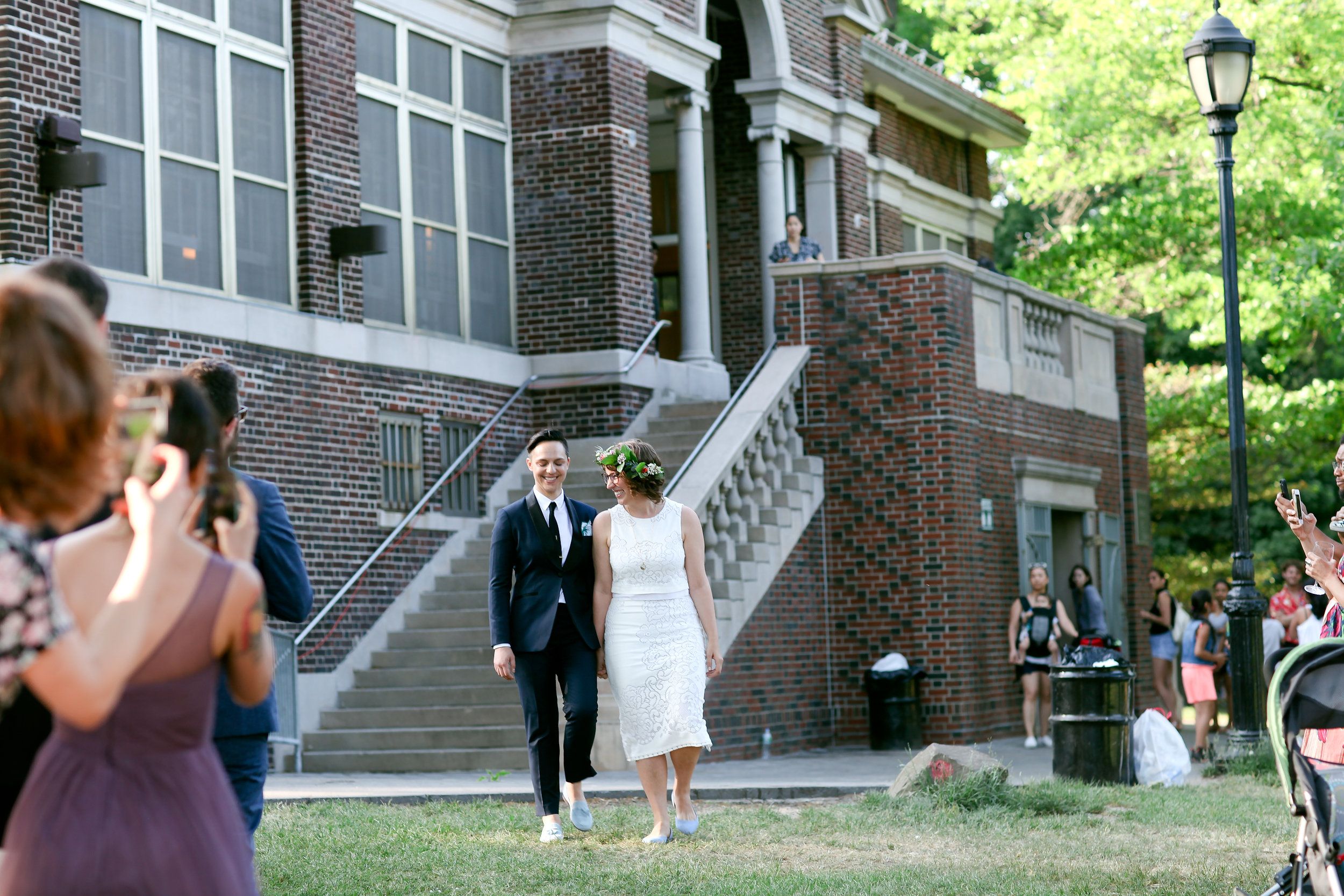 A stunning wedding at the Picnic House in Prospect Park, Brooklyn