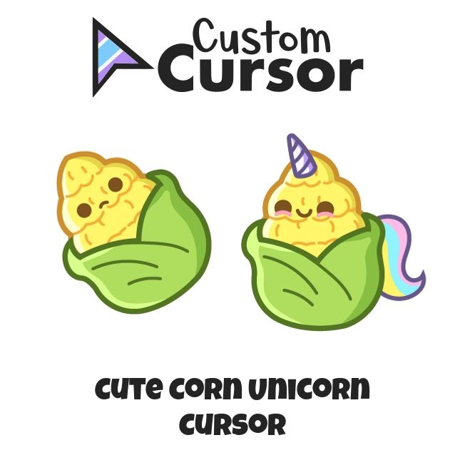 Cute Corn Unicorn cursor – Custom Cursor