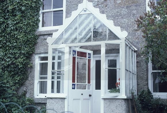Image Victorian Glass Porch With Stained Glass In Half Glazed Door Ewa Stock Photo Library Glass Porch Porch Design Victorian Porch