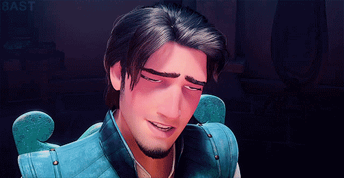 disney smile hi tangled flynn rider GIF