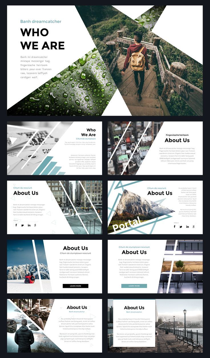 portal modern powerpoint template by thrivisualy on creativemarket layouts for powerpoints