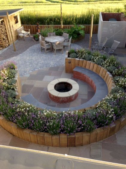 75 Einfache DIY-Feuerstelle für Gartengestaltungsideen