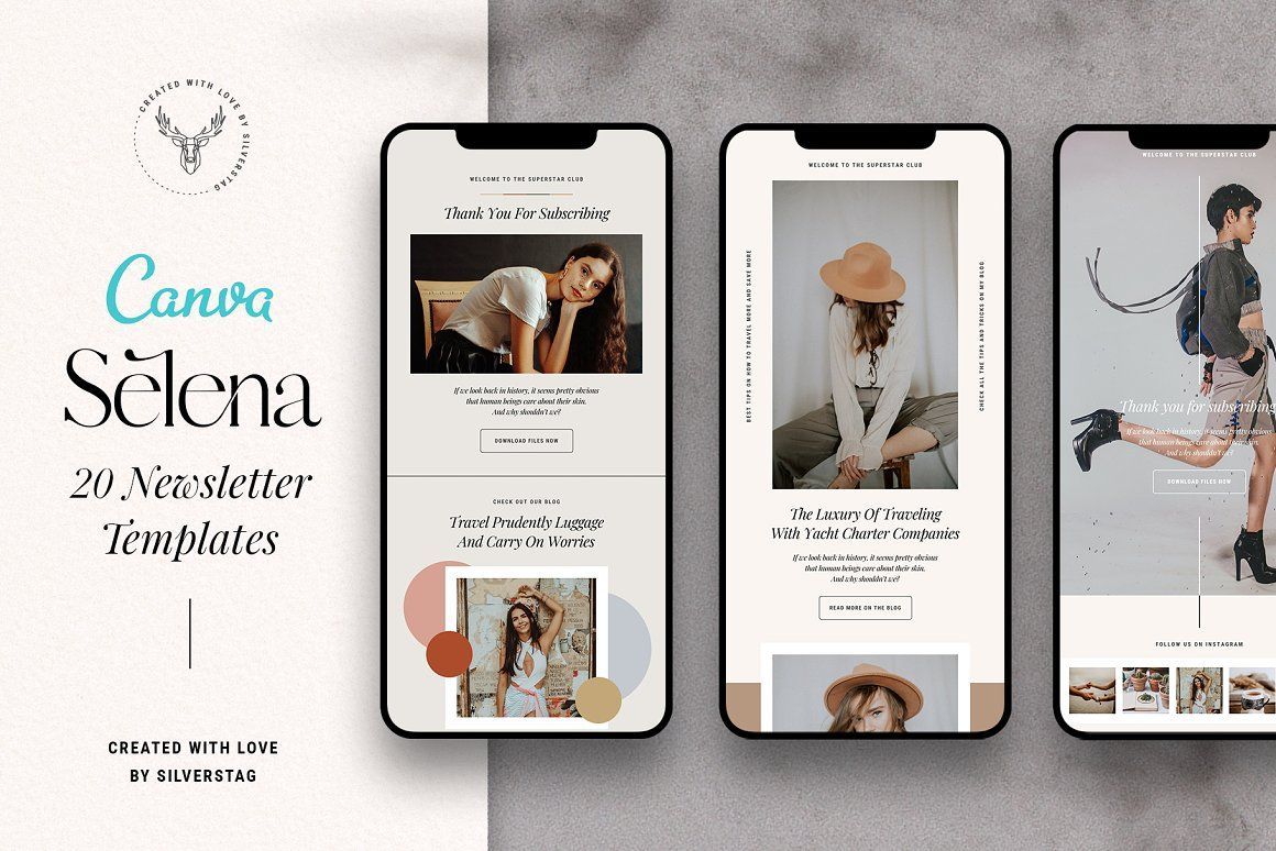 Modern Newsletter Templates. Can be use for any kind of business like Promo your business, E ...